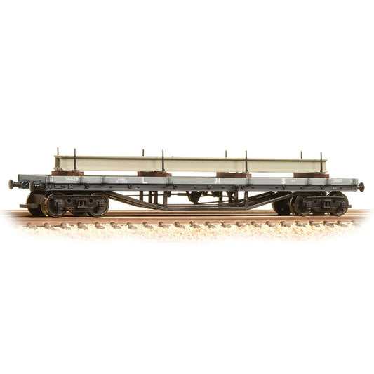 373-929 Graham Farish N Scale 30T Bogie Bolster LMS Grey [WL]