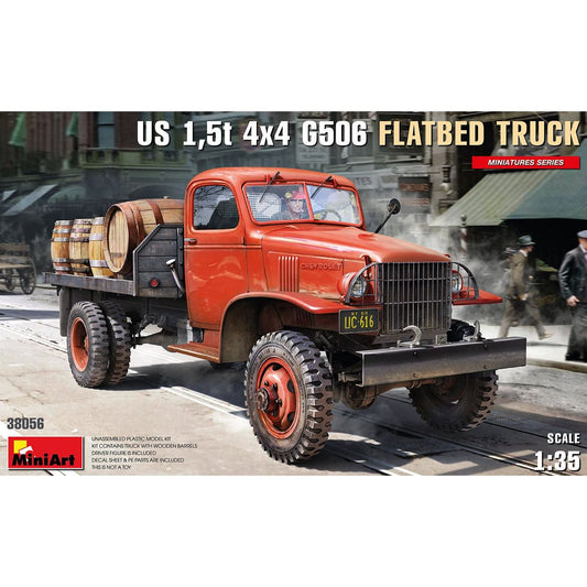38056 Miniart 1/35 US 1,5t 4x4 G506 Flatbed Truck