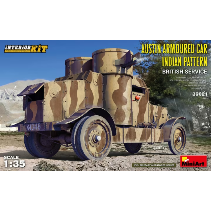 39021 Miniart 1/35 Austin Armed Car Indian Pattern Brit