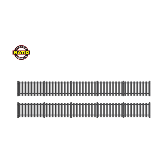 R-422 Ratio OO Scale GWR Station Fencing black