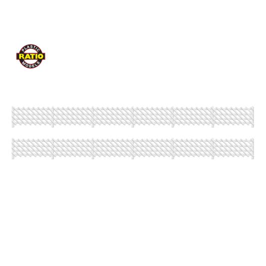 R-422 Ratio OO Scale LMS Station Fencing white