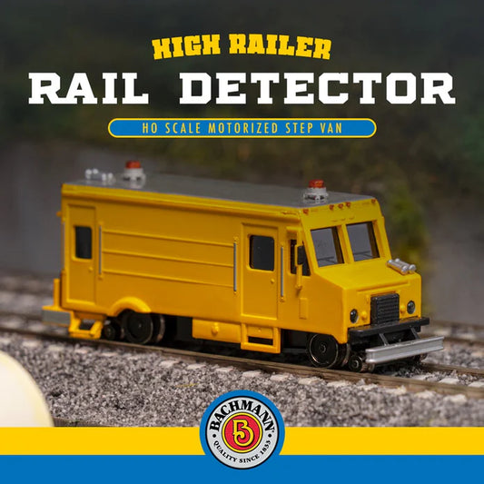 46204 Bachmann USA HO Scale Powered Rail Detector Step Van with High Railers