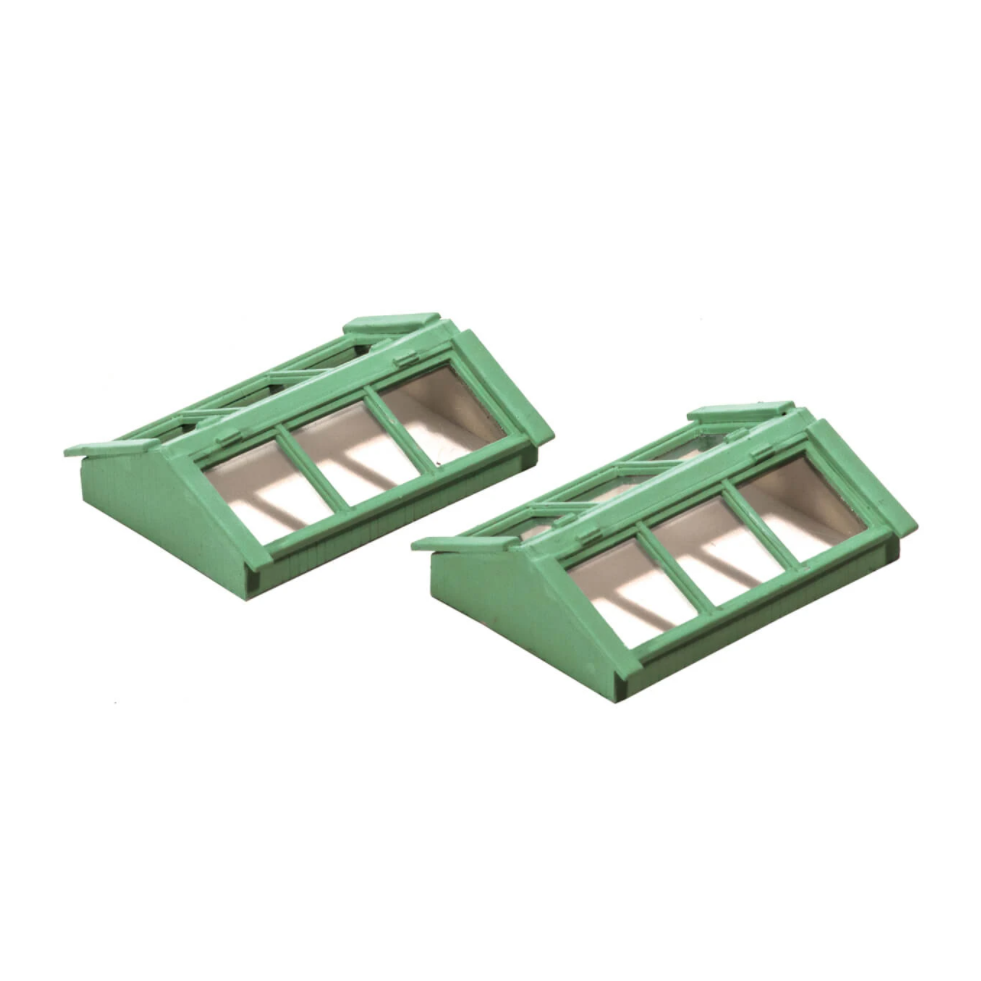 R-512 Ratio OO Scale Skylights 2 Pack - Building Accessories Pack