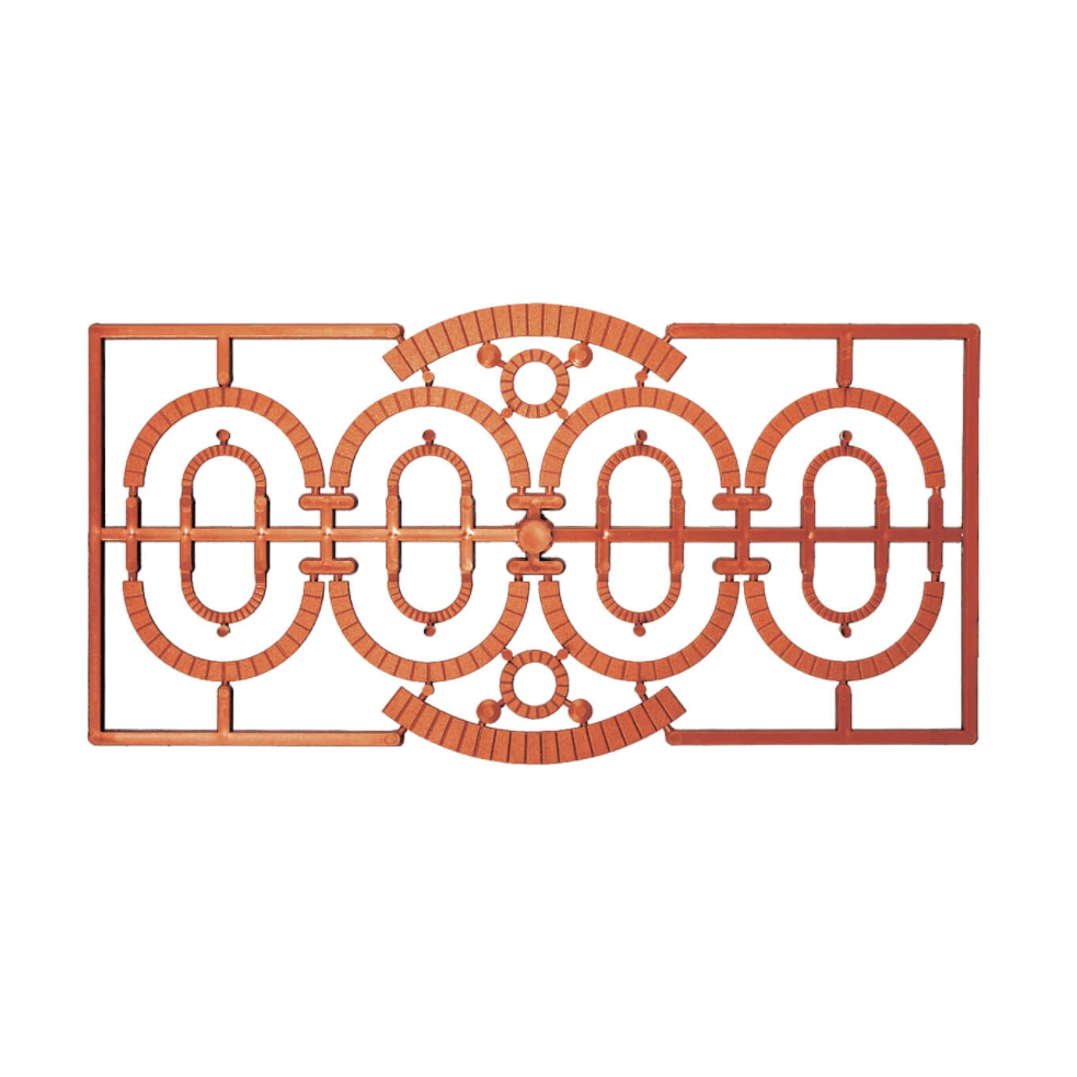 R-521 Ratio OO Scale Industrial Brick Window Arches Building Accessories Pack