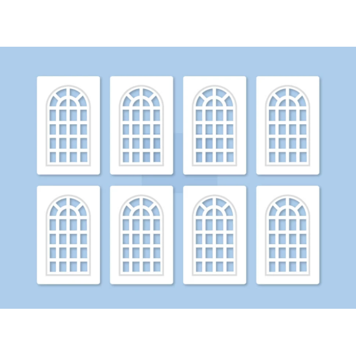 R-523 Ratio OO Scale Industrial Windows Building Accessories Pack