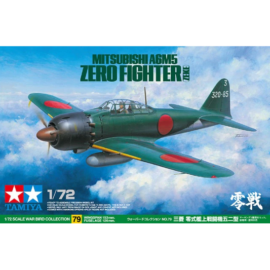 60779 Tamiya 1/72 Mitsubishi A6M5 Zero Fighter (Zeke)
