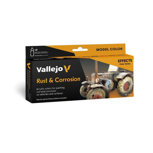 70262 Vallejo – Rust & Corrossion by Chema Cabrero – Effects / 8 Colors set