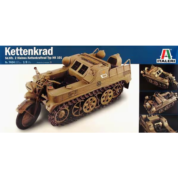 7404 Italeri 1/9 Kettenkrad Sd.Kfz. 2 Kleines Kettenkraftrad Typ HK 101