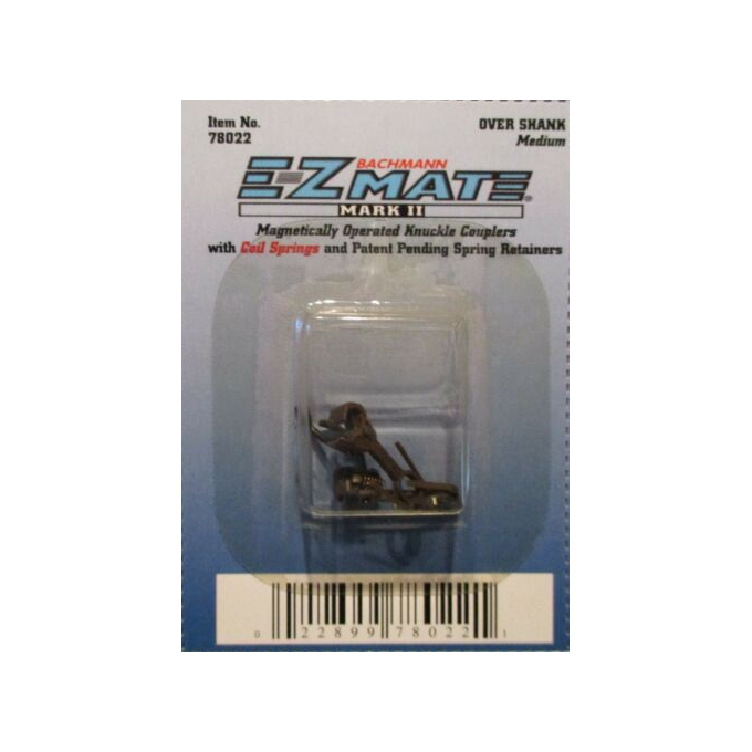 78022 Bachmann USA [HO] Over Shank (Medium) E-Z Mate Mark II Couplers