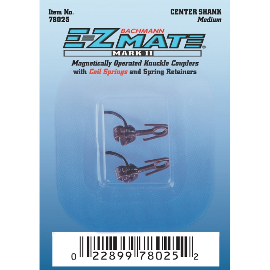 78025 Bachmann USA  [HO] Centre Shank (Medium) E-Z Mate Mark II Couplers