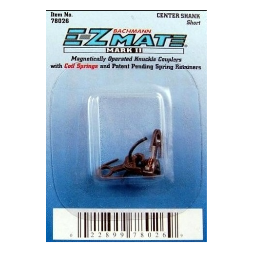 78026  Bachmann USA [HO] Centre Shank (Short) E-Z Mate Mark II Couplers