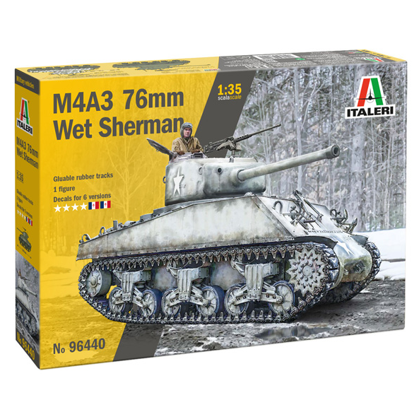 96440 Italeri 1/35 M4A3 Sherman 76mm wet