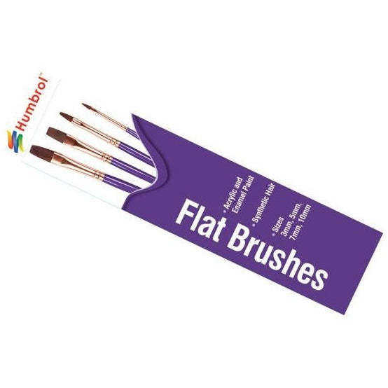 AG4305 Humbrol Flat Brush Pack