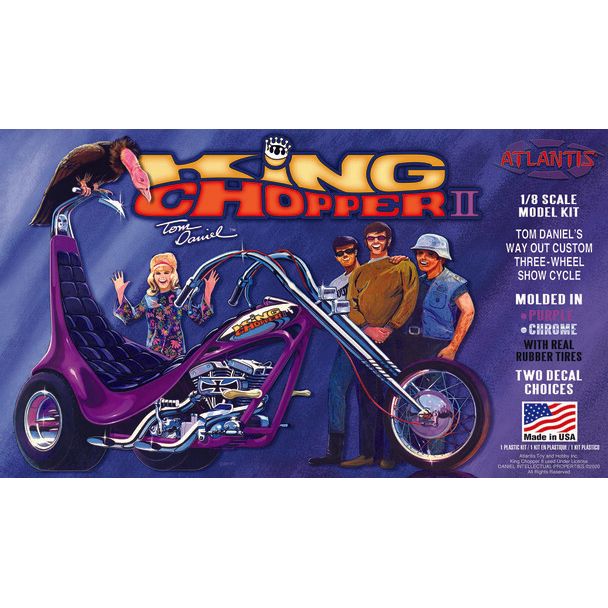 AMCM224 Atlantis Models 1/8 Tom Daniel King Chopper II Trike kit