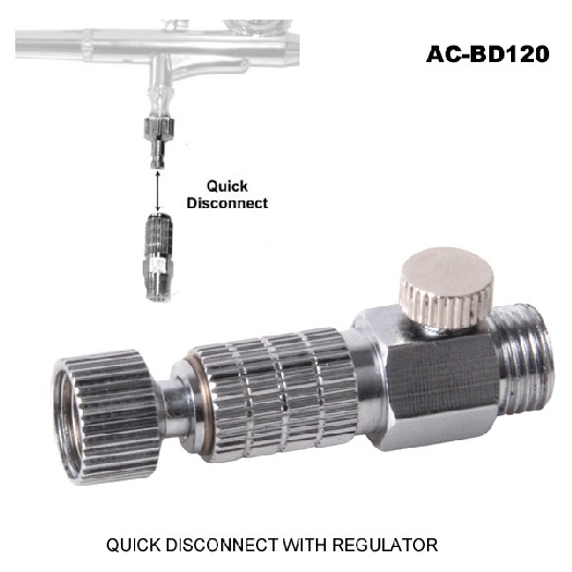 BD120 Quick Disconnect with Regulator for Air Hose