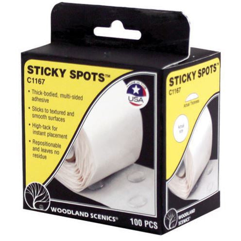 C1167 Woodland Scenics Sticky Spots (100 Pce)