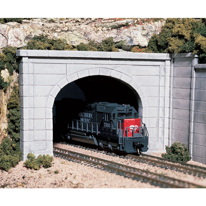 C1256 Woodland Scenics HO Scale Double  Concrete Tunnel Portal