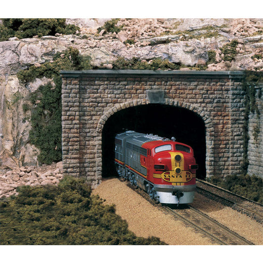 C1257 Woodland Scenics HO Scale Cut Stone Double Tunnel Portal