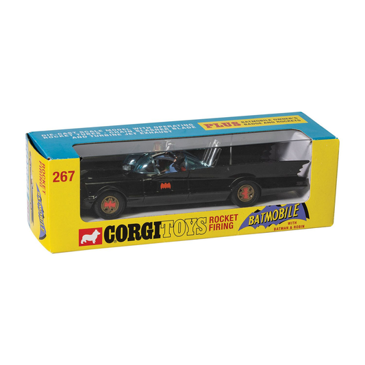 RT26701 Corgi Toys 267 - 1966 Batmobile with Batman & Robin