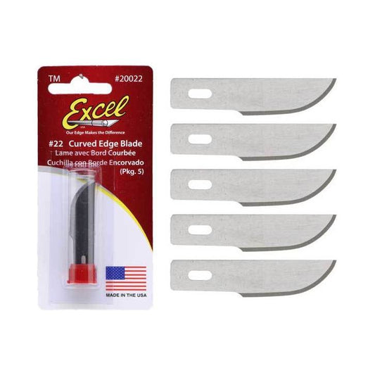 20022 Excel #2 Curved Blades B22 PK5