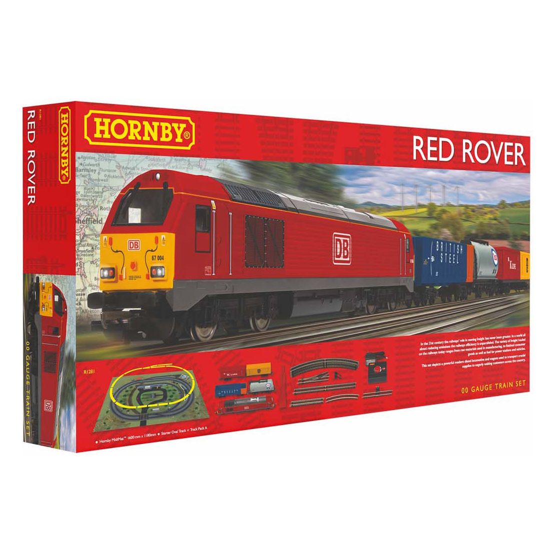 R1281 Hornby Red Rover Train Set