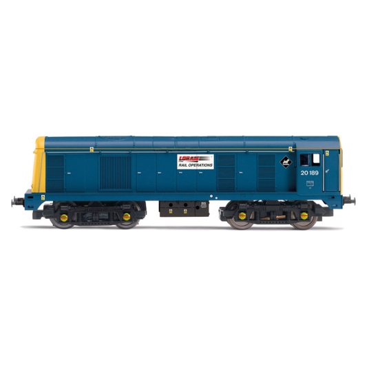 R30318 Hornby OO Scale Railroad Plus Loram Rail, Class 20, Bo-Bo, 20189 - Era 11