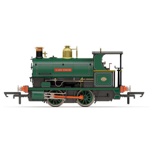 R3761 Hornby OO Scale Po, Earl Of Dudley's Round Oak Works, Peckett W4 Class (Open Back Cab), 0-4-0St, 'Lady Edith' - Era 2