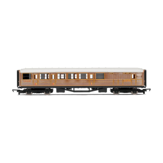 R4333 Hornby OO Scale Railroad LNER Teak Brake Coach