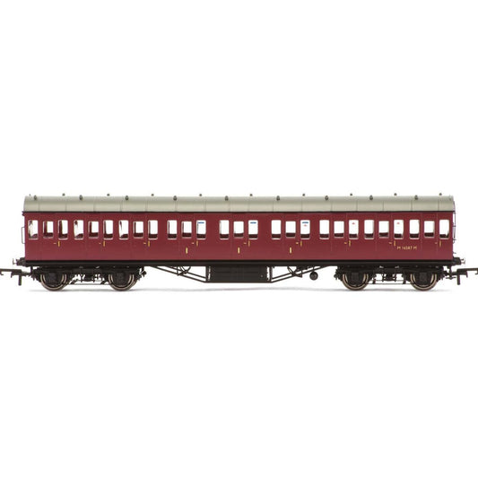 R4689A Hornby BR, 57’ Stanier Non-Corridor Composite, M16587M - Era 5