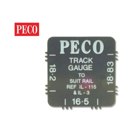 Il-116 Peco Stainless Steel Track Gauge (16.5 18.2 And 18.83)