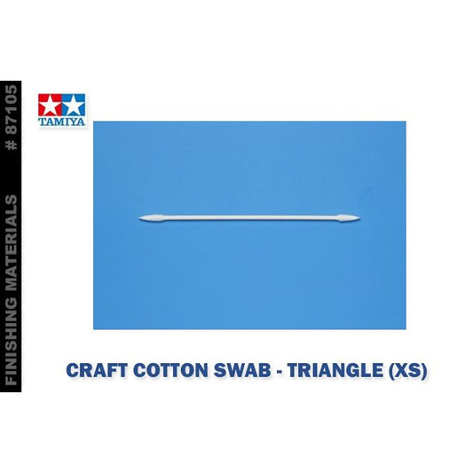 87105 Tamiya Cotton Swab Triangular, Extra ,Sml 50Pcs