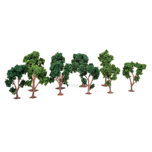 92130 JTT Super Scenic Green Deciduous Tree 2"-3" / 5.08-7.62cm (Pack of 10)