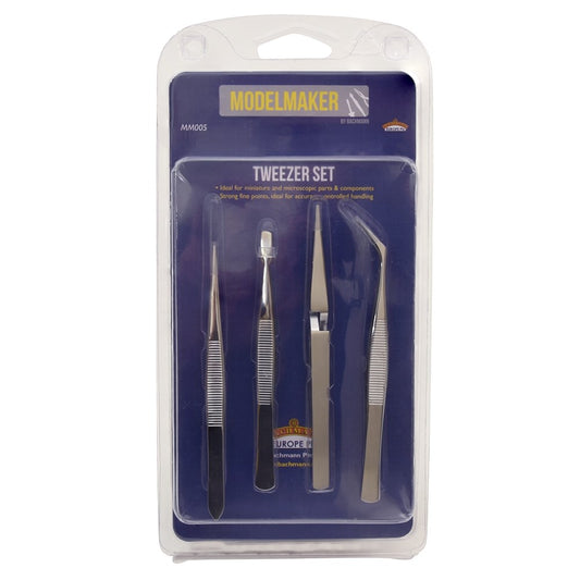 MM005 Model Maker Tweezer Set (4 Pcs)