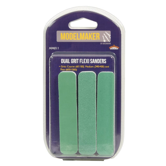 MM011 Model Maker DualGrit Flexi Sander (3 Pcs - 9 x 1.9 x 0.6cm)