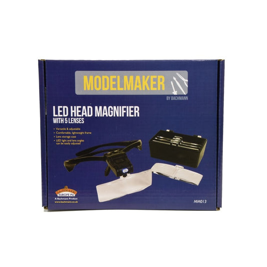 MM013 LED Model Maker Head Magnifier with 5 Lenses