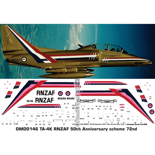 OMD0146 RNZAF TA-4K Golden Skyhawk1/72 Decals