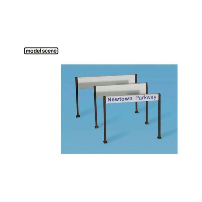 5095 Modelscene OO Scale Station Nameboards, Modern Type