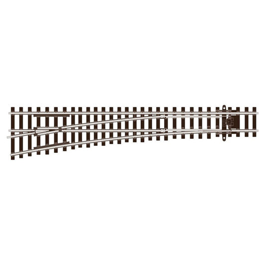 SL-U1296 Peco TT Scale Turnout, Medium Radius, Left Hand (Code55) Unifrog