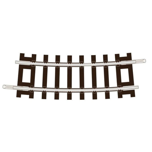 ST-1250 Peco  TT:120 Setrack Half Curve, 2nd Radius Pack (Code55) Pack of 4