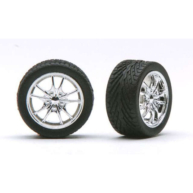 1281 Pegasus 1/24 "M5'S" Rims with Tires - Chrome