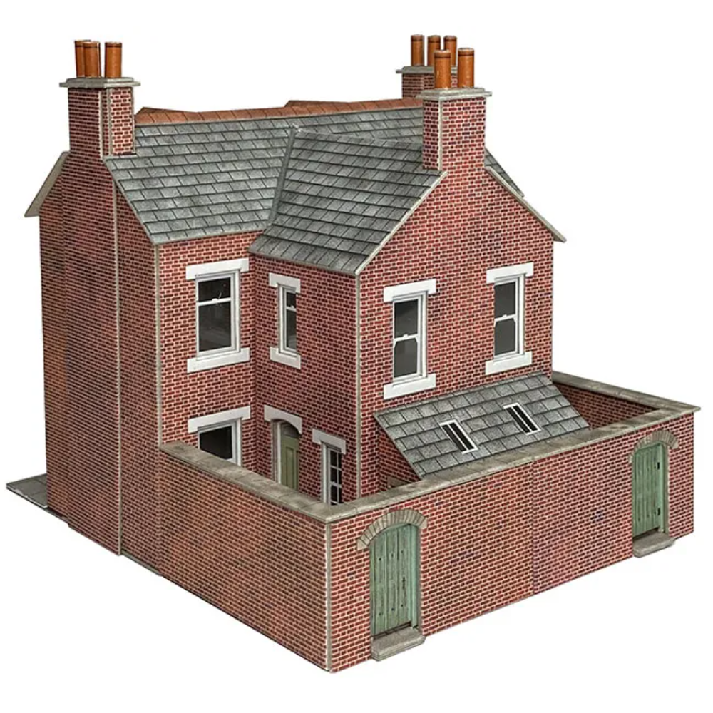 PO300 Metcalfe OO Scale Terraced Houses Kit in Brick