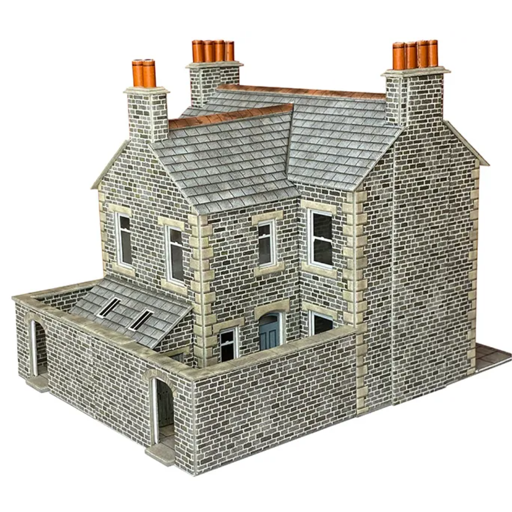 PO301 Metcalfe OO Scale Terraced Houses Kit in Stone