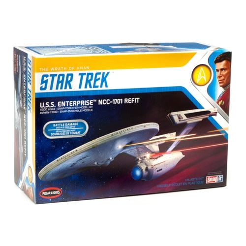 0974 Polar Lights 1/1000 Star Trek USS Enterprise Refit 'Wrath of Khan' Edition