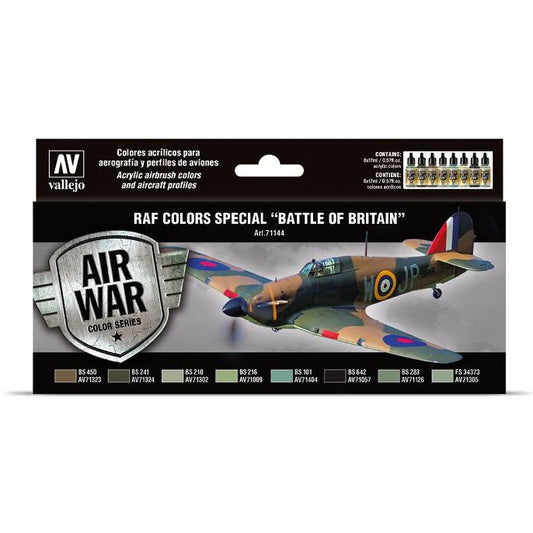 71144 Vallejo – Model Air – RAF / 8 Colors set – Special Battle of Britain 1940-1941