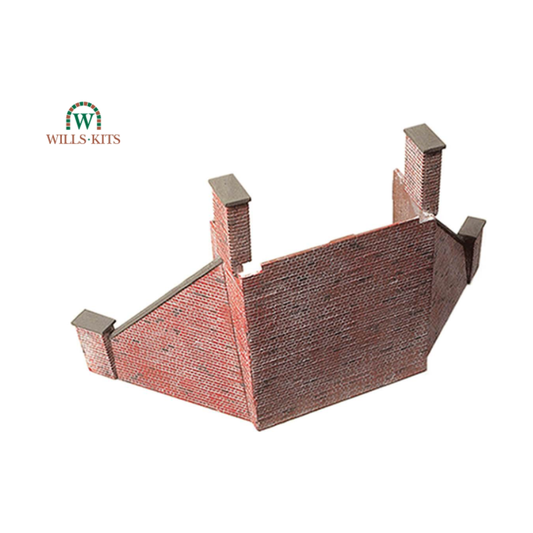 SS64 Wills OO Scale Scenic Series Kit Abutments with Wing Walls