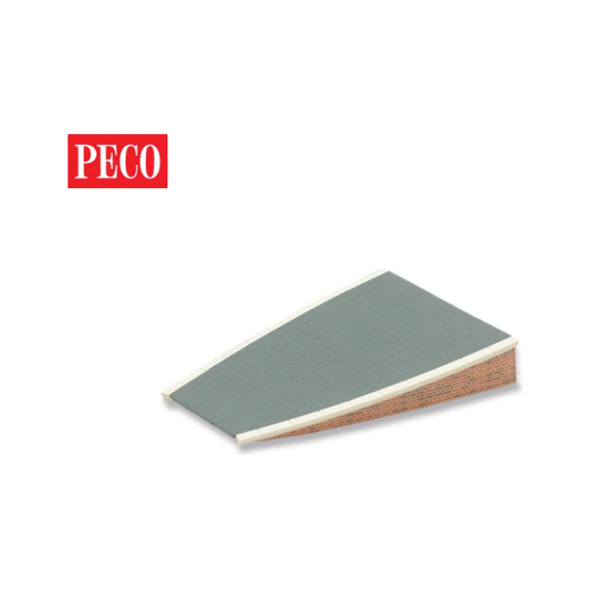 Peco ST-296 OO Setrack Platform Ramp, Brick