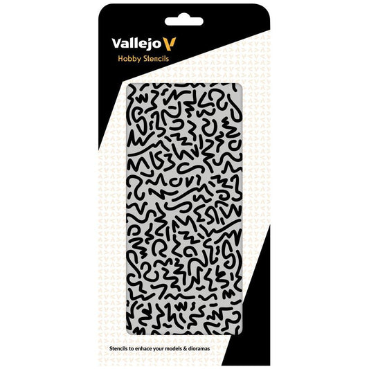 ST-CAM001 Vallejo Stencils – Luftwaffe WWII Shingles Camo 1/32 Scale