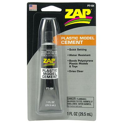 PT104 Zap Plastic Model Cement 29.5Ml