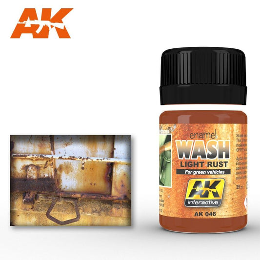 046 AK Interactive - Weathering Products - Light Rust Wash 35ml