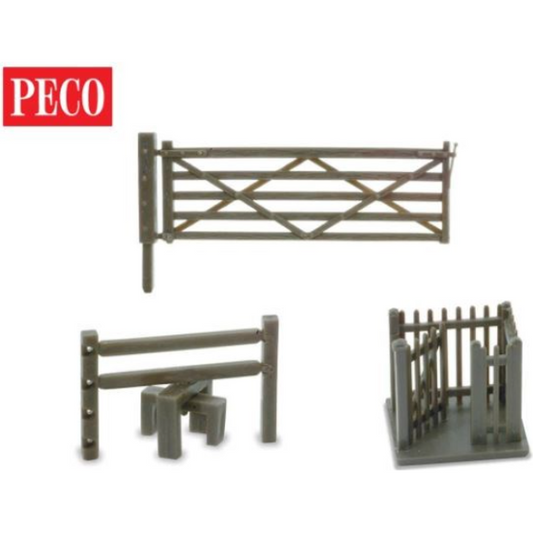 NB-46 Peco N Scale Field Gate, Stiles and Wicket Gate